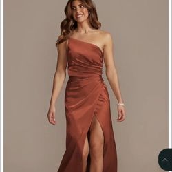 Rust Bridesmaids Dress 
