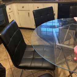 Table With Glass 