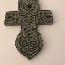ANCIENT INSPIRED ORNATE CLAY CROSS