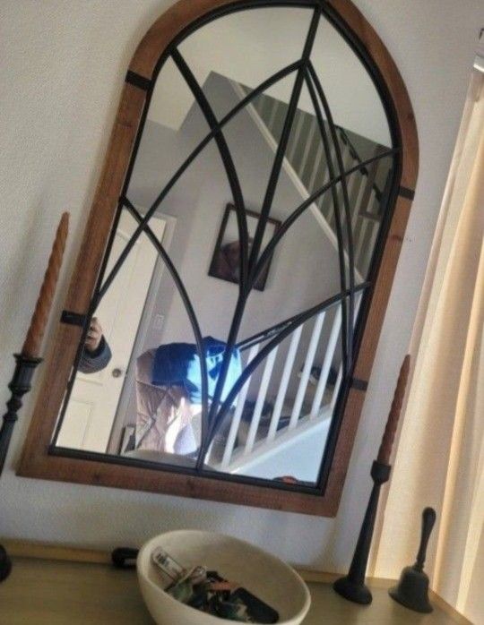 Wood And Iron Mirror, 