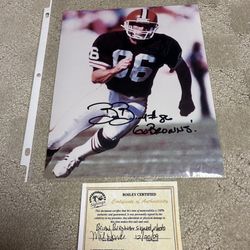 Brian Brennan Cleveland Browns Signed 8x10 Photo With COA