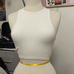 White crop top