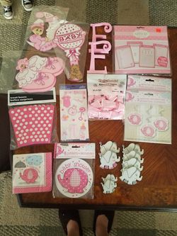 Elephant Themed Baby Shower items