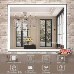 Mirror led for bathroom 44x36”