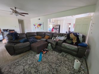 Sofa with ottoman