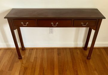 Solid Wooden Entryway Table w/ 3 Drawers