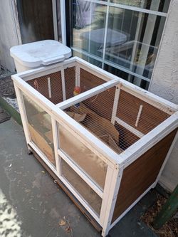 Wood frame Bunny Hutch