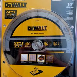DeWalt XP4 DW4764 10" x 5/8" Diamond Cutting Blade For Tile *$75 Retail Price*