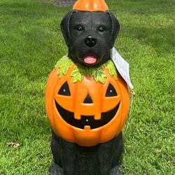 Black Lab Halloween Dog Blow Mold Ghost LED 2025 Home Depot 2.5 Ft NEW