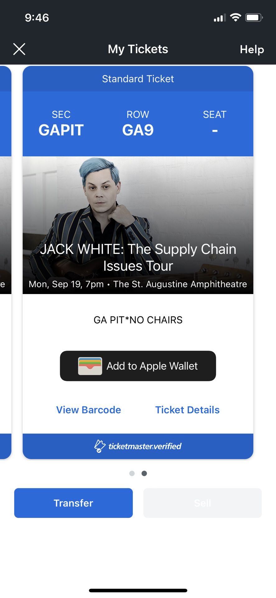 Tickets Jack White White Stripes St Augustine 