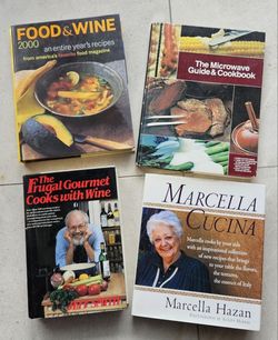 4 Big Beautiful Cooking Books. 