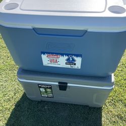 2 Ice box — coleman and igloo (Almost New)