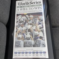 Dodgers 2025 World Series Win Framed LA Times Newspaper 