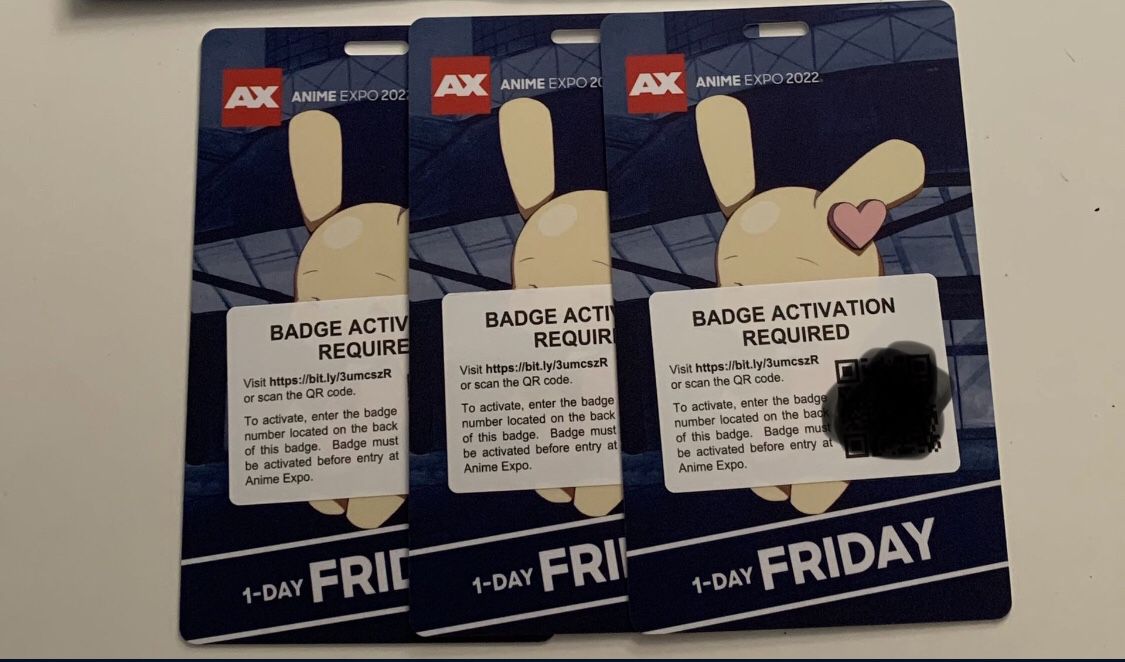 WTB: 3 Friday Passes For AX 2022
