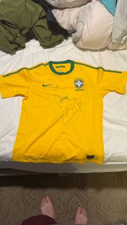 Signed Brazil Soccer Jersey 