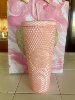 Starbucks 2022 Valentine's Soft Touch Pink Studded Venti (24 oz.) Tumbler