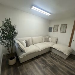 Beige cloud sectional (New sets In Boxes)