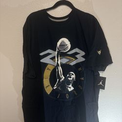 Nike Air Jordan 2XL Black Gold Rare New T Shirt