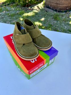 Suede little boy boots