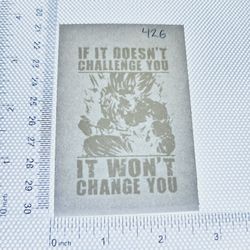 Iron On Heat Transfer  Good For T-shirts Sweaters Jackets T Shirt Design Size Is About 3x3 Dragon  Ball Z Goku #426