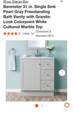 Brand New In Box Bathroom Vanity 30" - Glacier Bay