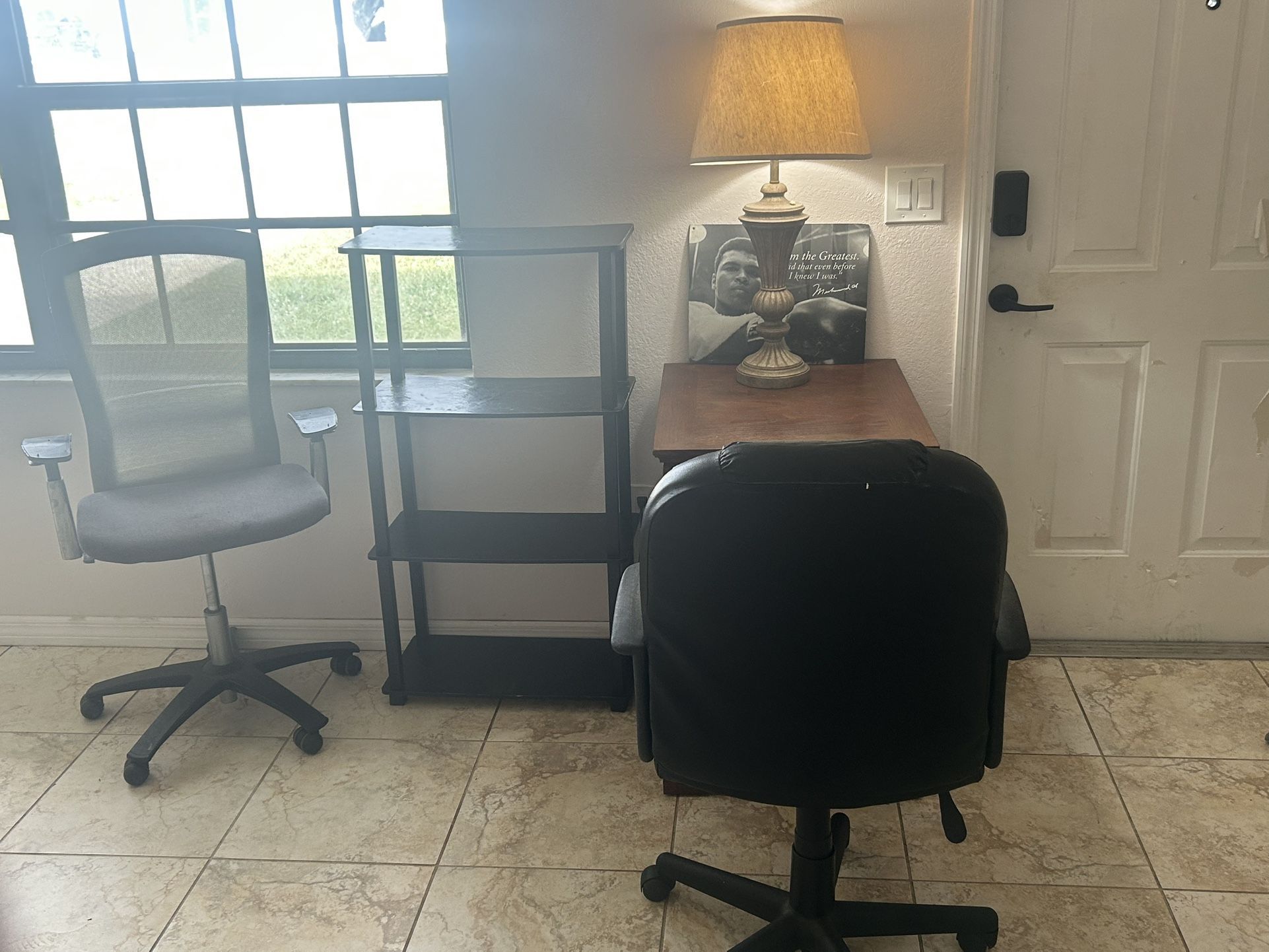 Dresser , Bookshelf And Chairs 