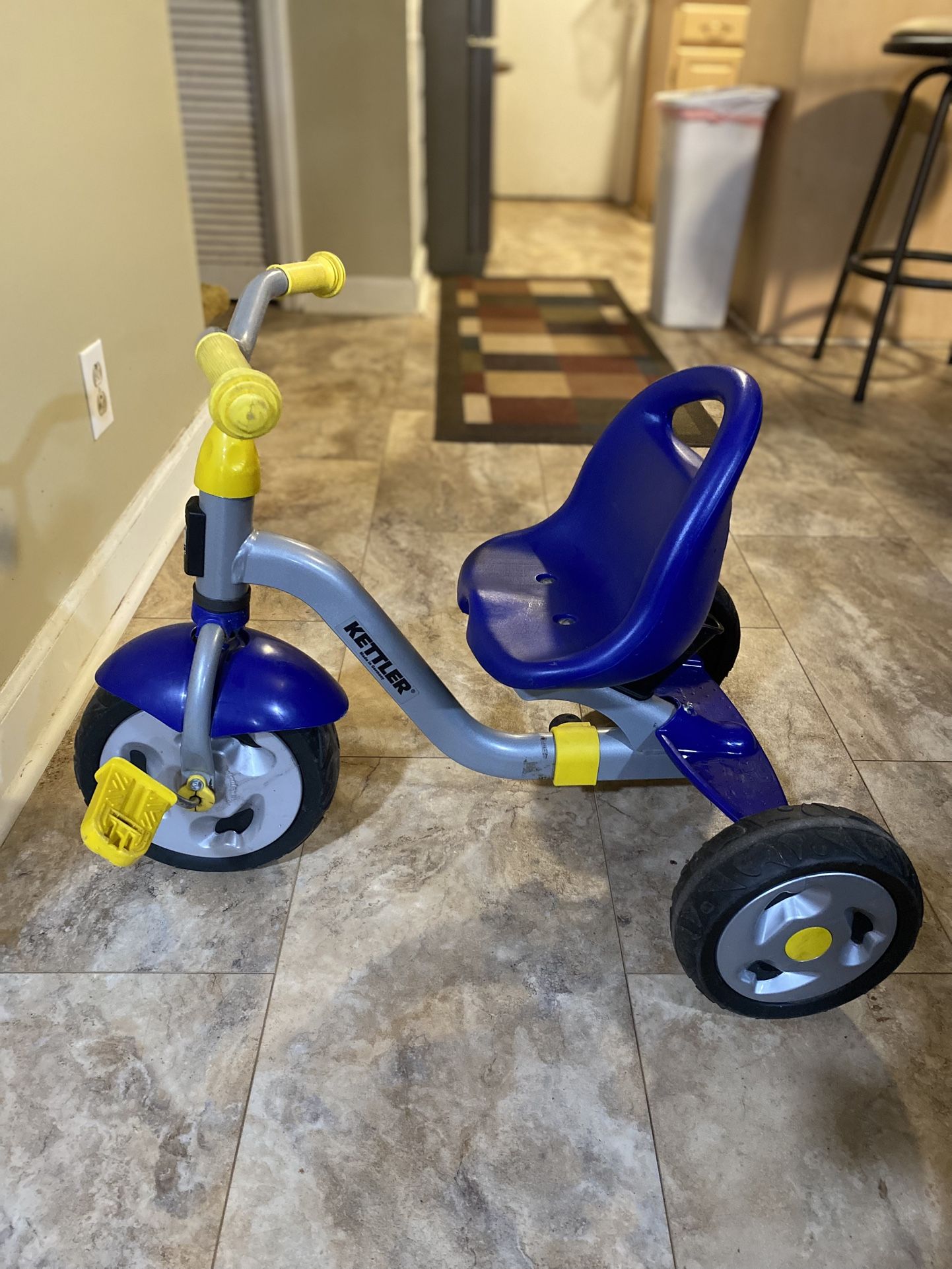 Kettler Happy Tricycle. Color- Blue/yellow