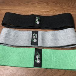 PREMIUM GRIP Life Hip Booty Bands Fabric Resistance Bands for Gym Home Workout (Set of 3)