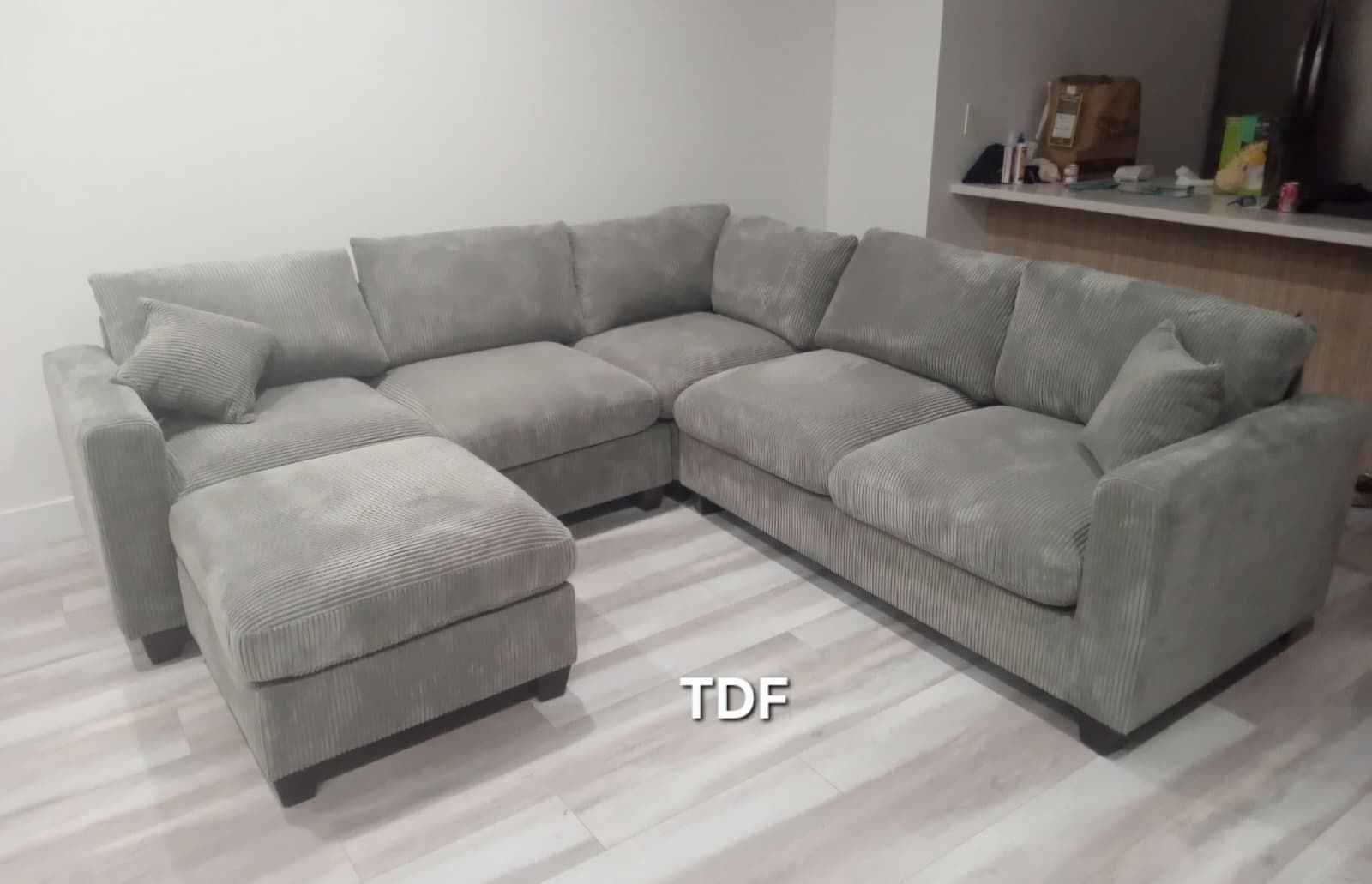 Living Room Set/ Sectional Sofa Couch With Ottoman 