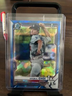 Hyun-il Choi 2021 Bowman Chrome 1st Atomic Refractor #BCP-130 Dodgers
