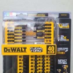 New - DeWalt Flextorq 1/4-in x Impact Driver Bit Set 40-Piece