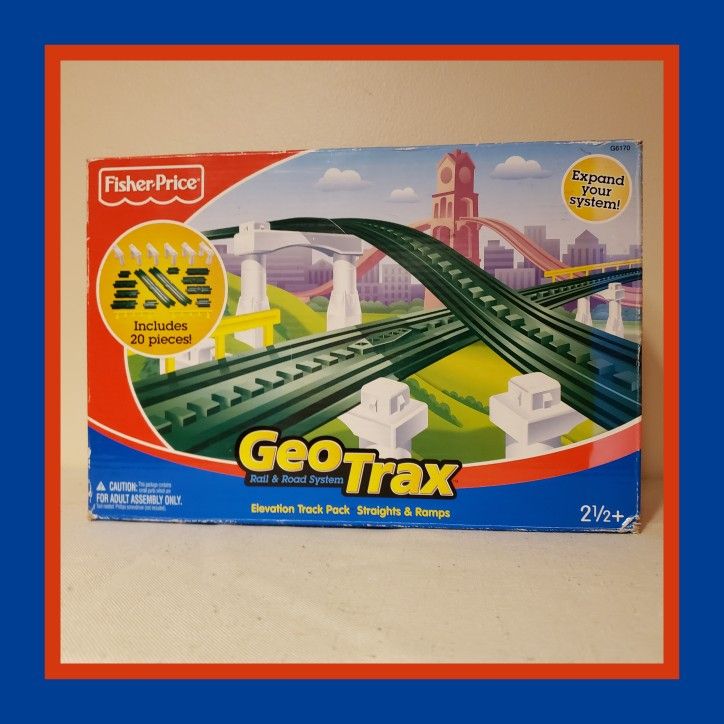 Fisher Price GeoTrax Elevation Track Pack Straights & Ramps # G6170 Year 2005