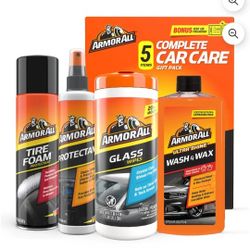 Armor All Complete Car Cleaning Care Kit for Car Detailing plus Bonus Air Freshener Holiday Gift 5 Piece Set (N E W!) $20‼️$20‼️