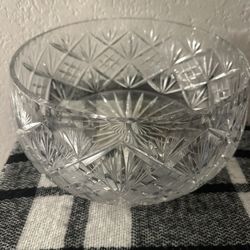 Vintage cut-crystal bowl 