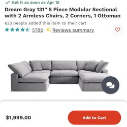 Cloud Grey Couch
