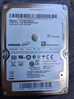 500gb Samsung Hard Drive