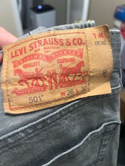 Levi's 501 Grey