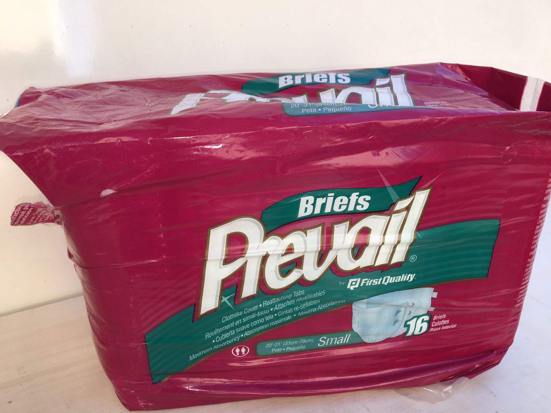 Prevail pampers $2 each size M