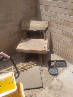 Wooden n bench and chair