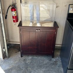 Fish Tank And Cabinet