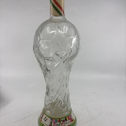 Vini Italia Mondiale 90 Glass Bottle Soccer Trophy Decanter World Cup Italy