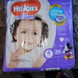 Huggies little movers size 4