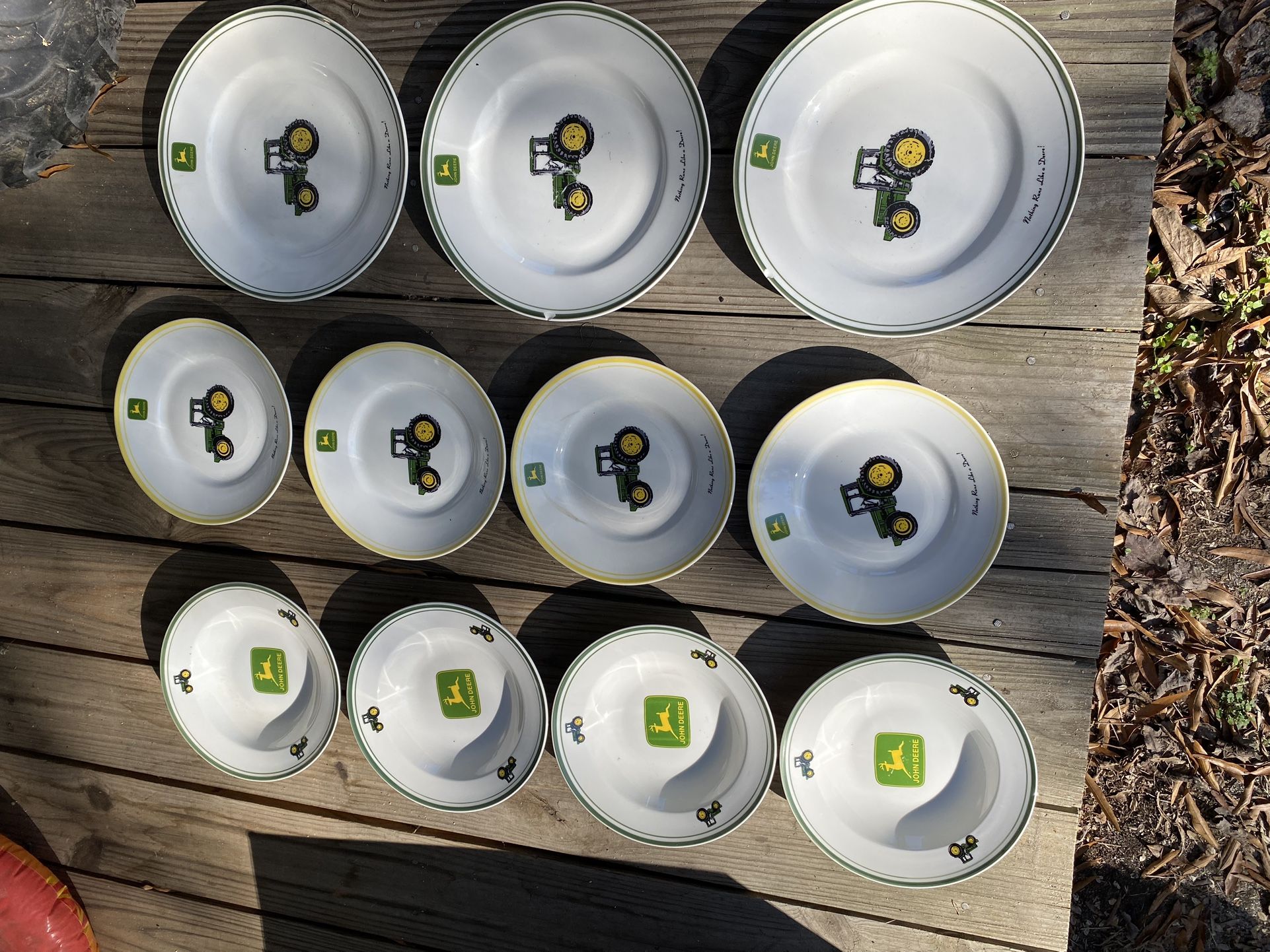 John Deere 11pc Tractor Plate Set