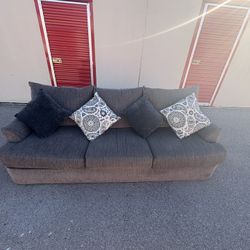 Dark Gray Sofa — $230 (Delivery Available)