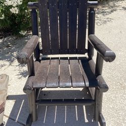 Outdoor Wooden Rocker