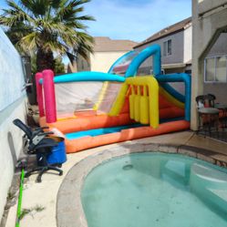 Water slide bounce house