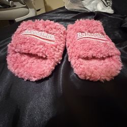 Pink Balenciaga Slides 