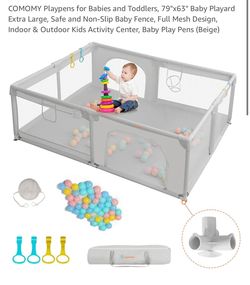 79” X 63 “ Baby Playpen 