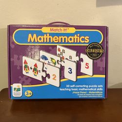 Match It Mathematics Two Piece Puzzle For Kids
