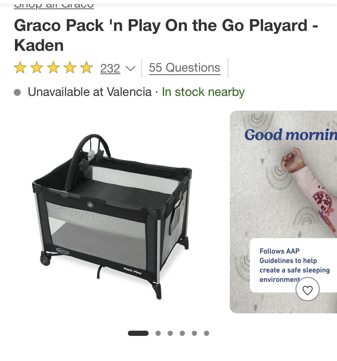FREE GRACO PACK AND PLAY YARD